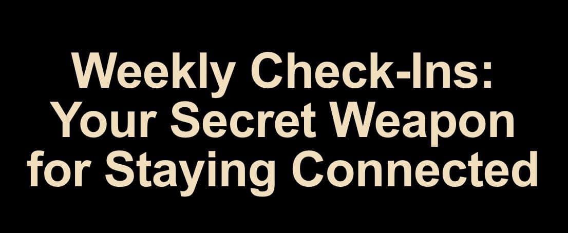 Meet The undefined and undefined Weekly Check-in